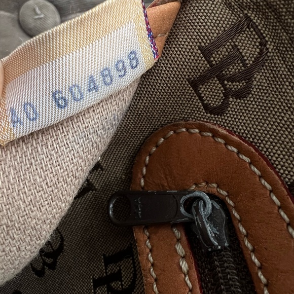 Dooney & Bourke monogram logo canvas and leather crossbody bag - Picture 13 of 15